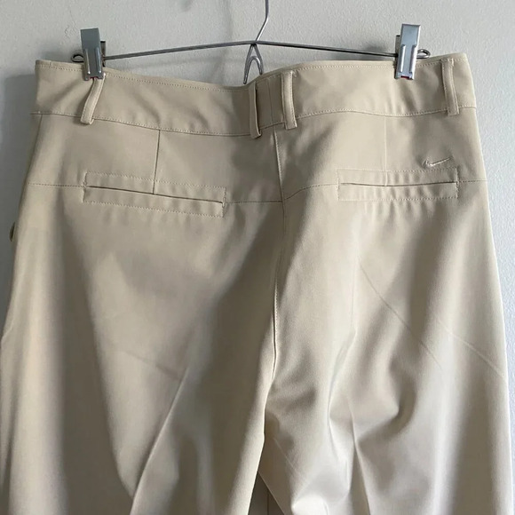 Nike Beige Fit Dry Straight Leg Golf Pants 31”  Size 10/M - Picture 6 of 12